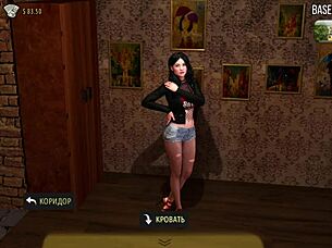 Naked girls training in fashion business