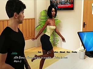 i'm intertwined with elenor in this hentai adventure