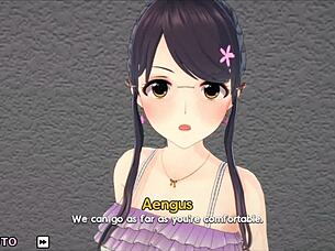 In The Special Harem Class, Violet Participates In Detailed Anime Scenes With Cartoon Characters In Classroom