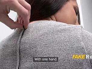 Thick Spanish Girl With Big Tits And Ass Fucks Casting Agent In Private Interview