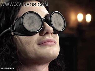 The tattooed pale slave is bound and given special attention