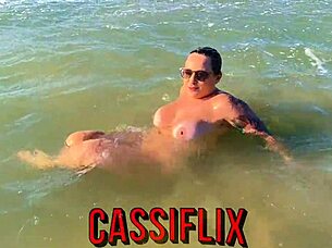 Boy Fucks Her Doggystyle After She Shows Off At Beach