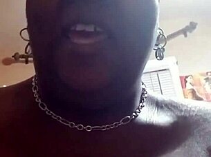 bbw with big tits gets cum and saliva