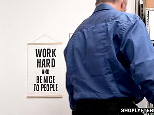 Busty Milf Krissy Lynn Feels Officer Negotiating with Her Pussy