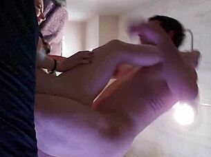 big booty brunette bitch gets dominated in bdsm. amateurs play with ass and bareback.