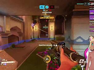 vtuber lewdneko gets spanked while playing overwatch part 1