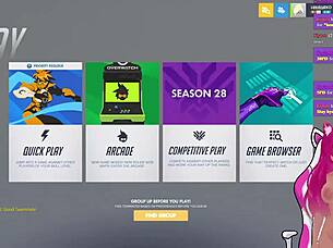 vtuber lewdneko gets spanked while playing overwatch part 1