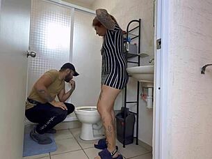 Caught the plumber smelling my panties 😳