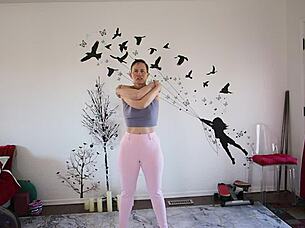 Yoga lesson 371 with girlfriend and brunette babe