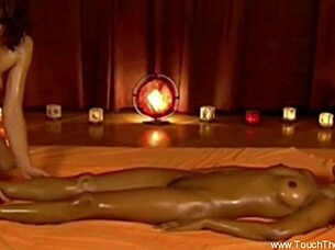 Ladies are learning how to give proper massages to couples