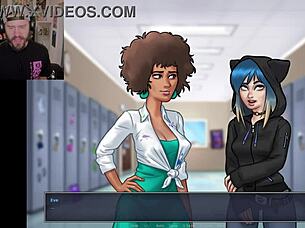 Why can't she take a shower in summertime saga? It's ridiculous!