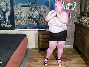 feel the passion in pink strip dance