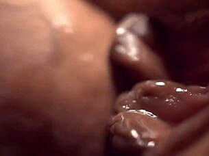 You've never seen cum oozing out of a wet pussy this close up.