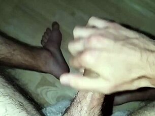 Young amateur feels intense pleasure masturbating to orgasm and cum.