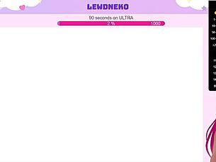 Leewdneko, the cute vtuber, moans loudly playing Evenicle part 3, her big tits bouncing in creampie scenes.