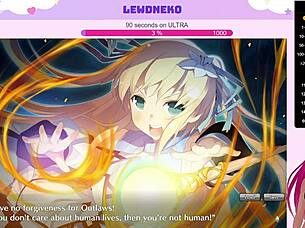 Leewdneko, the cute vtuber, moans loudly playing Evenicle part 3, her big tits bouncing in creampie scenes.