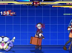 kuromaru battles arcana heart in intense anime showdown