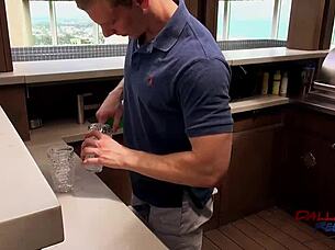 s 5 bareback penthouse pool fuck with johnny and robbie rivers.