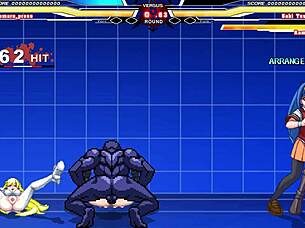 kuromaru battles arcana heart in intense anime showdown