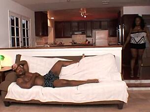 A Bbw In Stockings Makes A Bbc Cum After Jumping On It Hard!