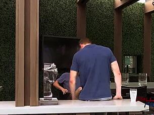 s 5 bareback penthouse pool fuck with johnny and robbie rivers.