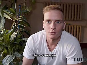 The tutor says, 'drill me hard in stockings' to the failing student