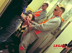 arwen gold in russian brunette threesome