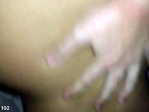 cheating latina brunette gets fucked doggystyle by big white cock