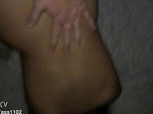 cheating latina brunette gets fucked doggystyle by big white cock