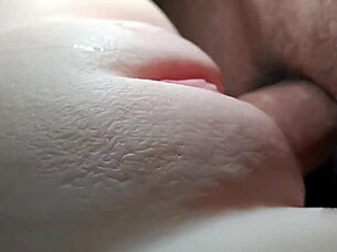 close-up of beautiful pussy having intense sex