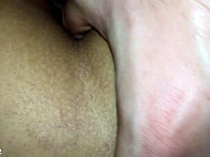cheating latina brunette gets fucked doggystyle by big white cock