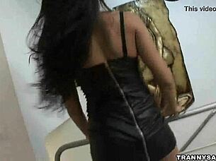 Tasty Brazilian Shemale's Passionate Solo Masturbation Touches My Heart