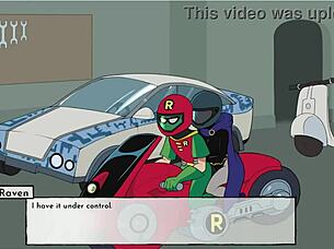 18titans díl 43 s Raven a Jinx v hlubokém análním sexu