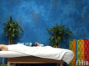 What's happening in the massage room?