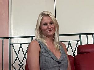 Big Boobs Blonde Whore Strokes Monster Cock