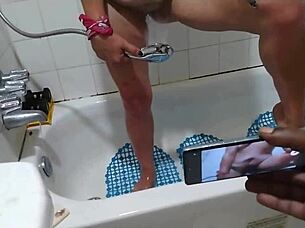 thot in texas washes her dirty latina pussy