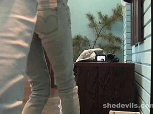 Blonde Amateur Self-Shot In Change Room