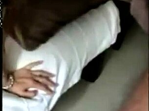 Oh, this mature cougar gives sloppy blowjob in pov!