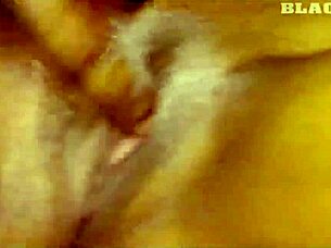 I rewarded him with hot sex after massaging my tight pussy!