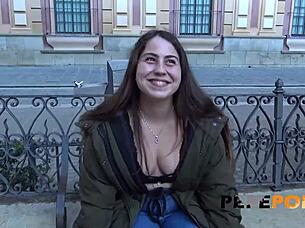 She looks innocent but she's really a queen of anal meet anabel