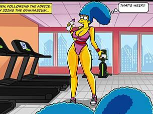 big butt and hot milf in the simpsons simptoons style