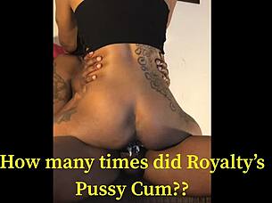 Ebony royalty enjoys some creamy fun with loyalty