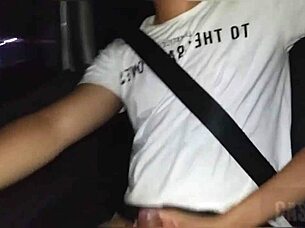 My Wife Gives Me A Blowjob While I Drive Then Wants To Be Fucked On The Porch At Home