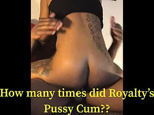 Ebony royalty enjoys some creamy fun with loyalty