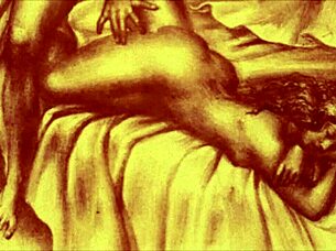 Vintage Erotic Illustration From Retro Anime Cartoon Hentai Style