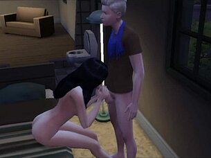 Perra is fucking her stepbrother in The Sims 4 😏
