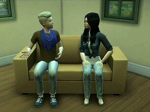 Perra is fucking her stepbrother in The Sims 4 😏