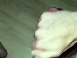 young amateur reaches orgasm through masturbation and cum