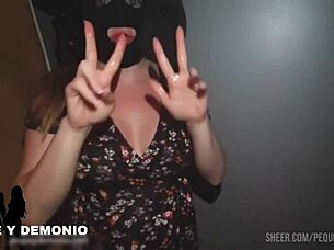 walking around malaga, i ended up in a glory hole for deepthroat and orgasm.