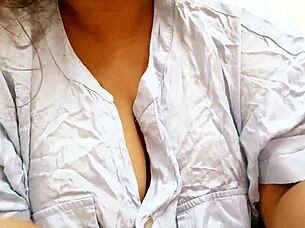 Latina girl showcases her attractive features in everyday life